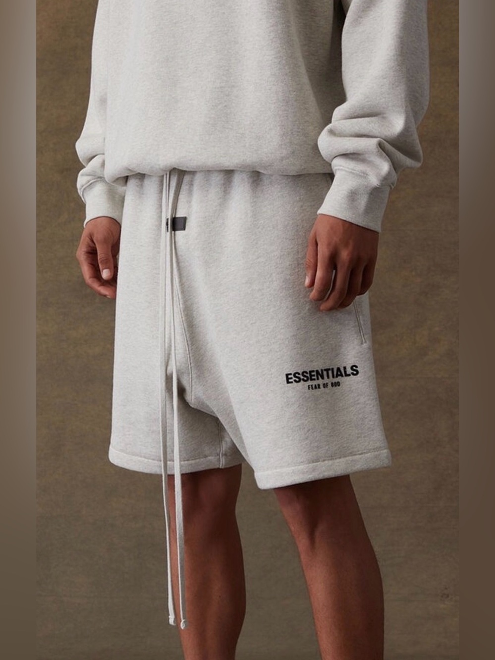 Fear of God Sweat Shorts, Light Oatmeal - Medium